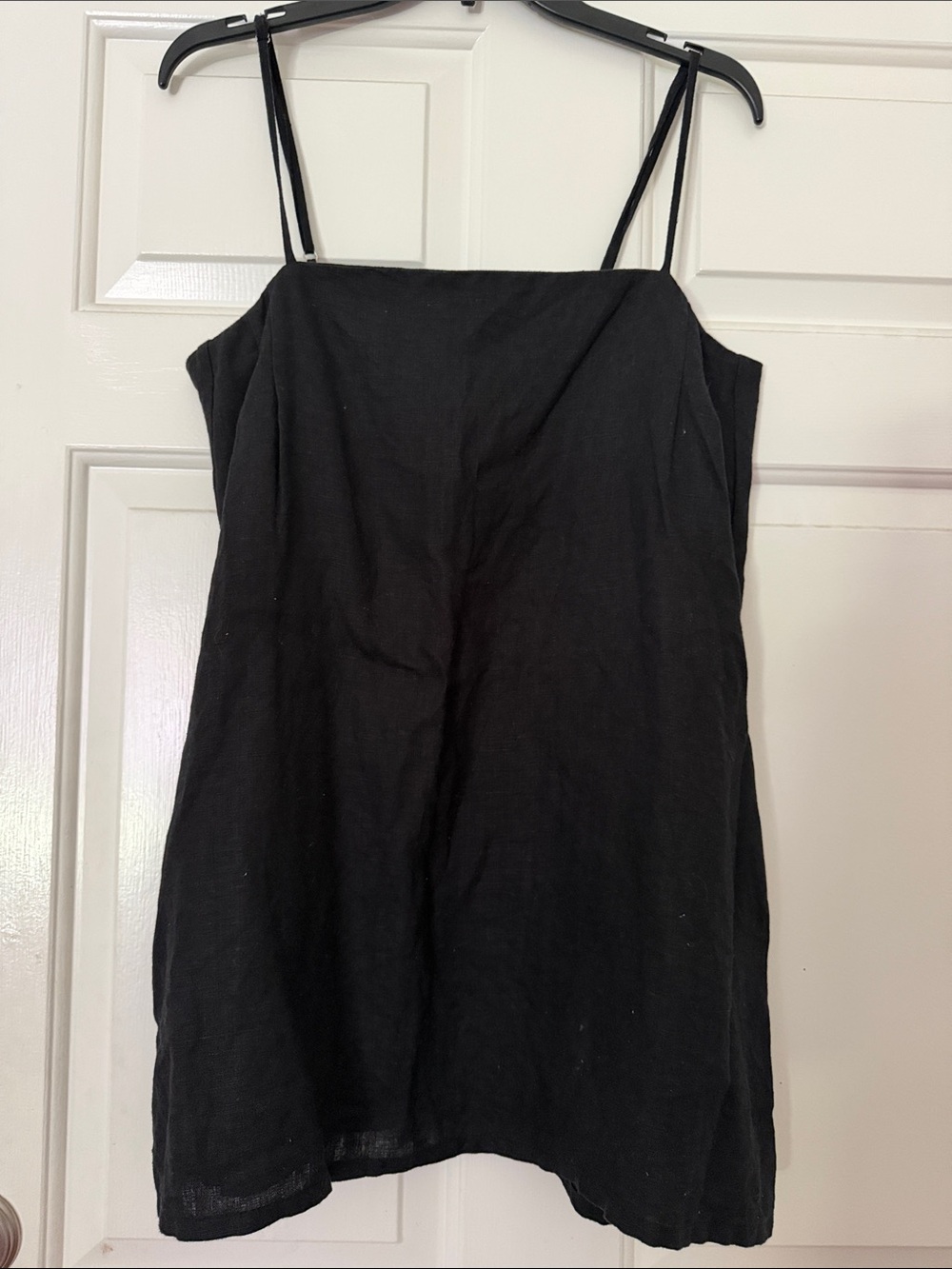 Posse Black Linen Mini Dress